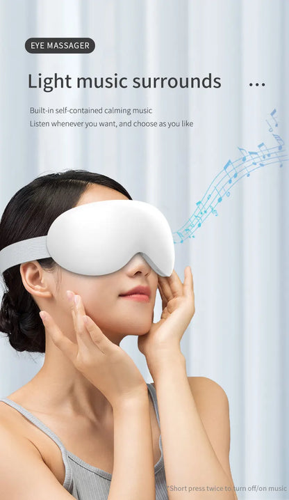 New 3D acupoint vibration massage for relieving eye fatigue with 4 modes of cold and hot compress eye massager