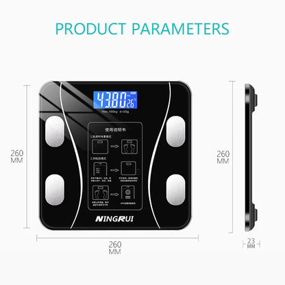 Intelligent Body Fat Weight Analysis Weighing Bathroom Scale USB Balance Digital Electronic