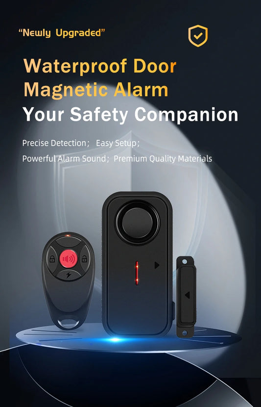 Single person living wireless sensor, door and window anti-theft alarm light, remote control doorbell, emergency anti-theft door alarm