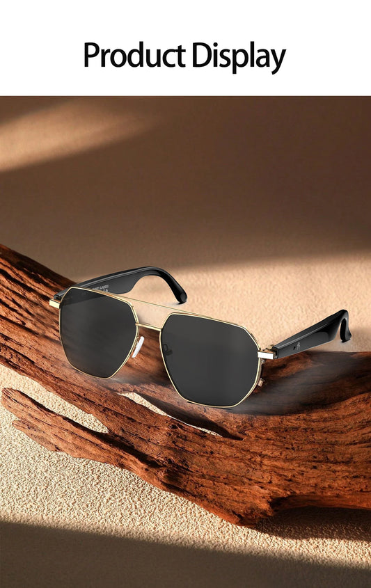 2025 Fashion W100C AI Smart Glasses BT Supports Call Music Play Outdoor Style Wearable Earphones Translation Smart Glasses