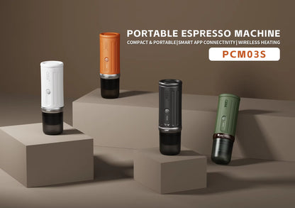 Neue tragbare elektrische Kaffeemaschine CERA+13500mAh Outdoor-Kaffeemaschine mit App PCM03S Fassungsvermögen 80ml