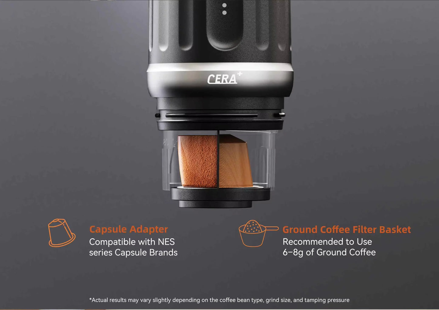 Neue tragbare elektrische Kaffeemaschine CERA+13500mAh Outdoor-Kaffeemaschine mit App PCM03S Fassungsvermögen 80ml